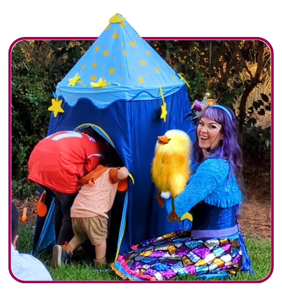 A summer camp with children's entertainment